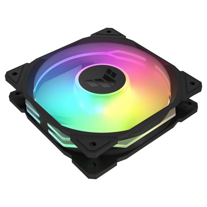 120 mm ventilator za ohišje ASUS TUF GAMING TR120 ARGB, obrnjen, črn, 120 mm, PWM 4