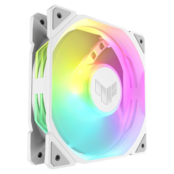 120 mm ASUS TUF GAMING TR120 ARGB 3x ventilatorji za ohišje, obrnjeni, beli, 120 mm, PWM 2