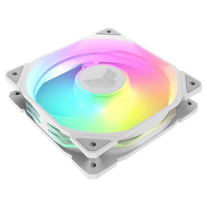 120 mm ASUS TUF GAMING TR120 ARGB 3x ventilatorji za ohišje, obrnjeni, beli, 120 mm, PWM 4