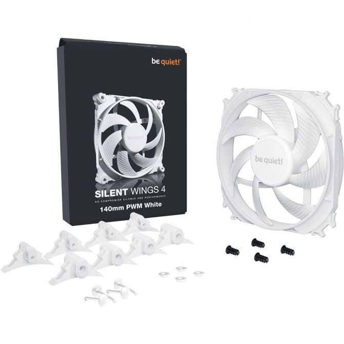 Ventilator 140 mm Be quiet! SILENT WINGS 4 Bela PWM 4