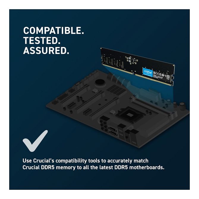 RAM za računalnike Crucial CT2K8G56C46U5 16GB (2x8GB), DDR5, 5600 MHz, Intel XMP, AMD EXPO 4
