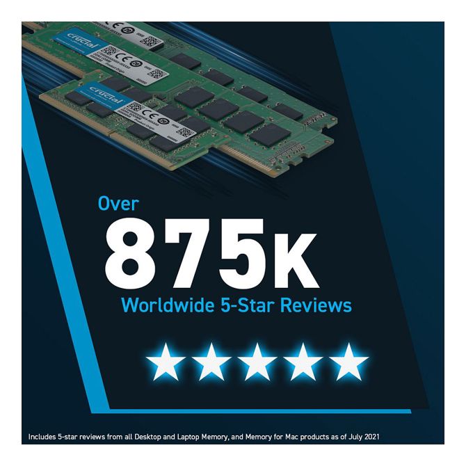 RAM za računalnike Crucial CT2K8G56C46U5 16GB (2x8GB), DDR5, 5600 MHz, Intel XMP, AMD EXPO 5