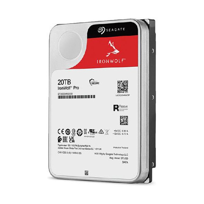 Vgradni HDD disk Seagate IronWolf Pro ST20000NT001 20TB, 3,5, 7200RPM, 256MB, za NAS 5