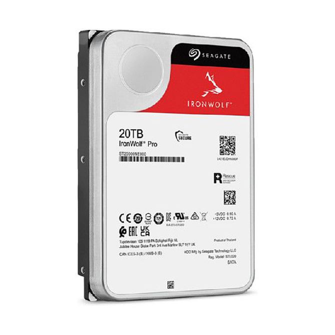 Vgradni HDD disk Seagate IronWolf Pro ST20000NT001 20TB, 3,5, 7200RPM, 256MB, za NAS 6