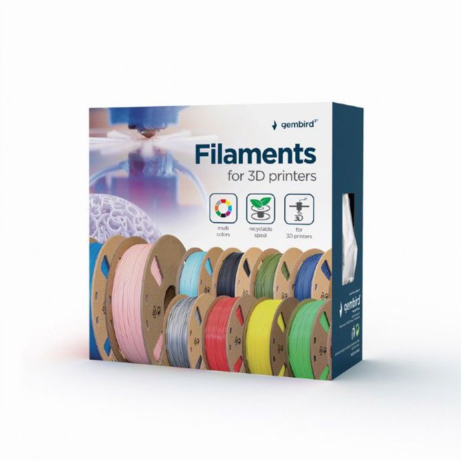 3D filament Gembird 3DP-ABS1.75-01-G ABS 1.75mm 1kg zelena 2