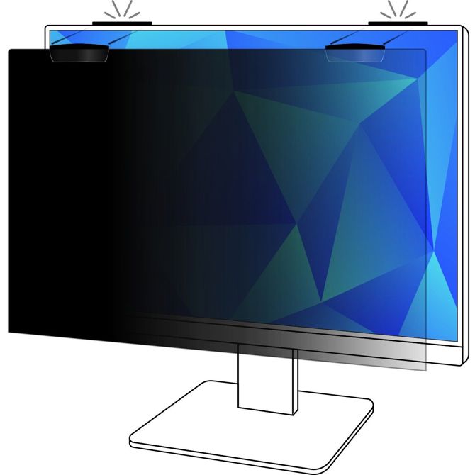 Filter zasebnosti za monitor 3M za 27-palčne monitorje, magnetni, odstranljiv, privacy 4
