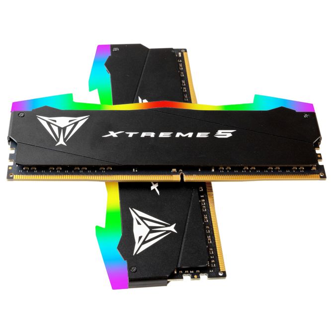 RAM za računalnike Patriot Viper Xtreme 5 RGB PE945 48GB (2x24GB), DDR5, 7600 MHz, XMP 3.0, večbarvna osvetlitev 5