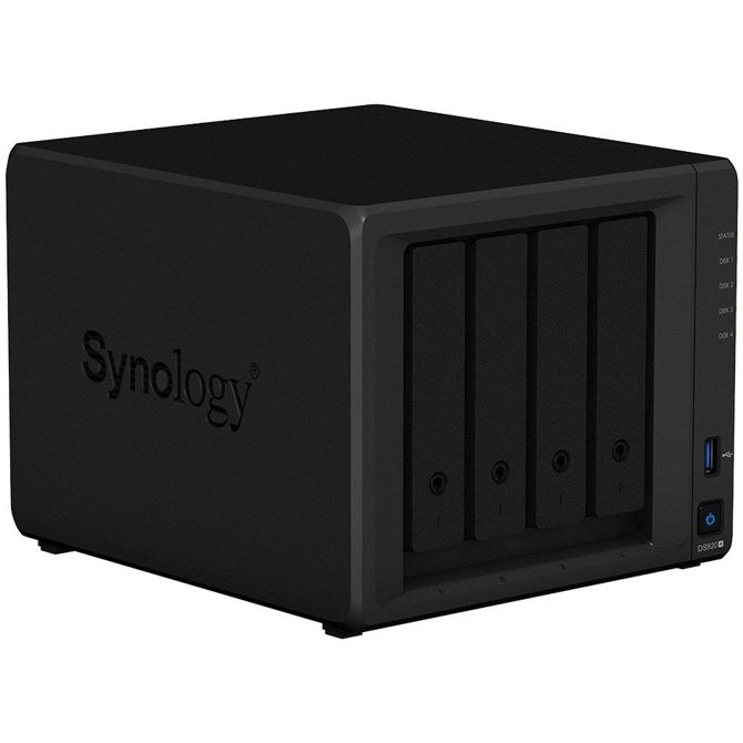 NAS sistem Synology DS920+ 4-bay, Intel Celeron J4125, 4GB DDR4, podpora HDD/SSD/M.2, RAID 0/1/5/6/10 6