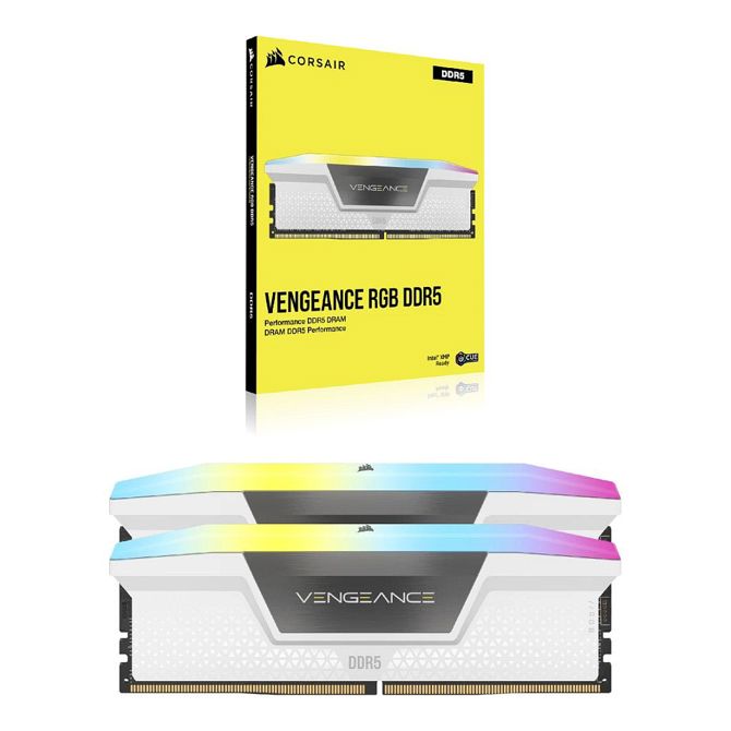 RAM CORSAIR 64GB PC 6000 CL30 KIT (2x32GB) VENGEANCE RGB W 2