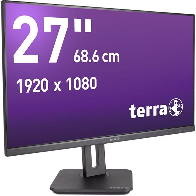 Monitor Terra 2748W PV V3.1 68,6 cm (27), 1920x1080 (FHD), 16:9 FHD IPS 5ms 100Hz HDMI DP USB-C zvočnik črn 3