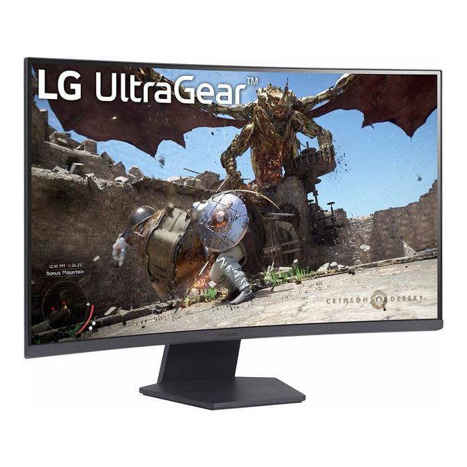 Monitor LG Ultragear 32GS60QC-B 80 cm (31,5), 2560 x 1440 (QHD), VA, 300cd/m2, 1ms, HDR10 2 x HDMI DP 180 Hz 3