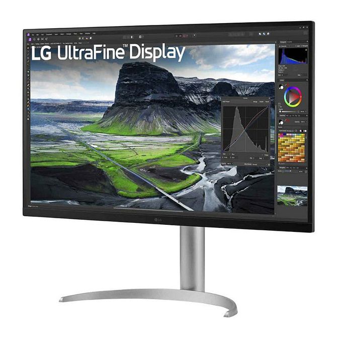 Monitor LG UltraFine 32UQ850V-W 80,1 cm (31,5), 3840x2160 (4K UHD), IPS, 400 cd/m2, 16:9 5ms 60Hz HDMI DP USB-C 90W,  zvočnik Pivot Silver 98136253 2