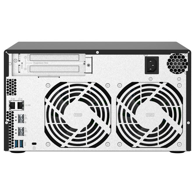 NAS sistem Qnap TS-832PX-4G 8 ležišč, 96 TB, 10 GBe, 4 GB RAM, 3x USB-A 6