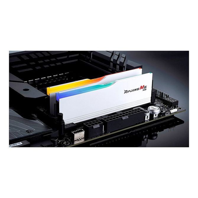 96GB G.Skill DIMM 5600 (2x 48 GB) dvojni komplet (wei, F5-5600J4040D48GX2-RM5RW, Ripjaws M5 RGB, INTEL XMP) 2