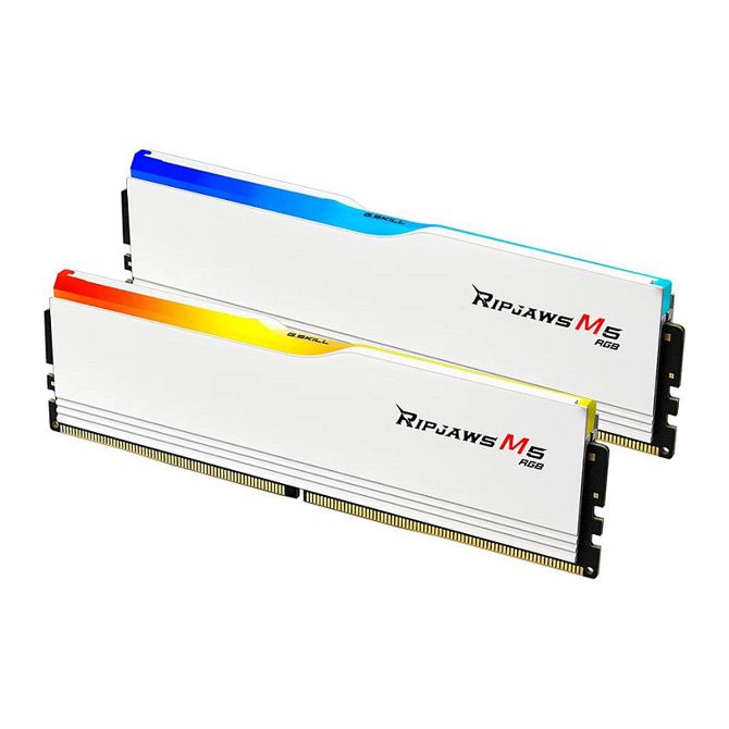 96GB G.Skill DIMM 5600 (2x 48 GB) dvojni komplet (wei, F5-5600J4040D48GX2-RM5RW, Ripjaws M5 RGB, INTEL XMP) 3