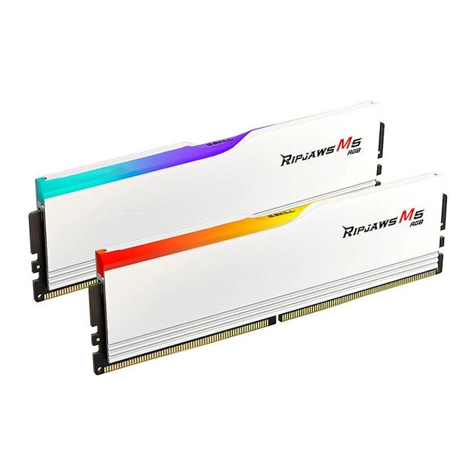 96GB G.Skill DIMM 5600 (2x 48 GB) dvojni komplet (wei, F5-5600J4040D48GX2-RM5RW, Ripjaws M5 RGB, INTEL XMP) 4