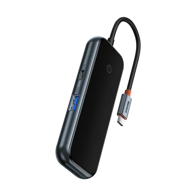 Adapter 4w1 Baseus Hub USB-C na 4xUSB 3.0 (temno siv) 4