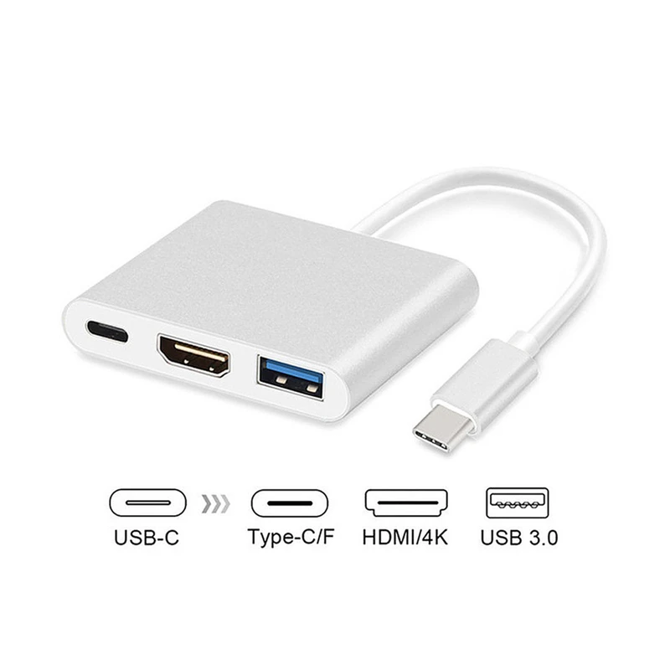 Adapter USB-C 3.0 na HDMI / USB / USB-C MCTV-840 - odprta embalaža 2
