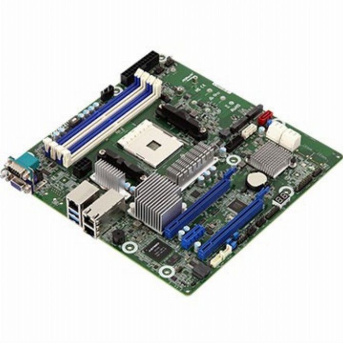 Osnovna plošča ASRock RACK X470D4U2-2T, 10 Gbit, IPMI, mATX, AM4, AMD 2