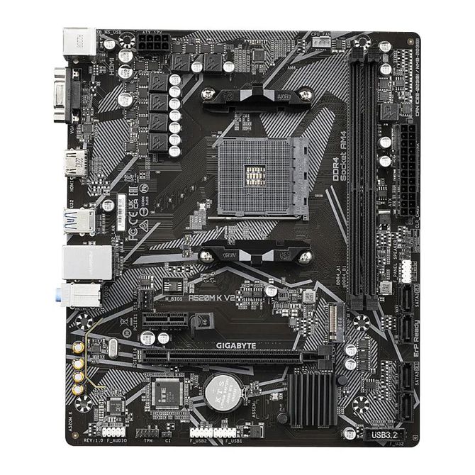 AM4 Gigabyte A520M K V2 mATX D4 3