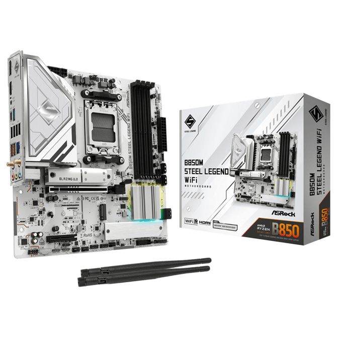Osnovna plošča AM5 ASROCK B850M Steel Legend WiFi 6