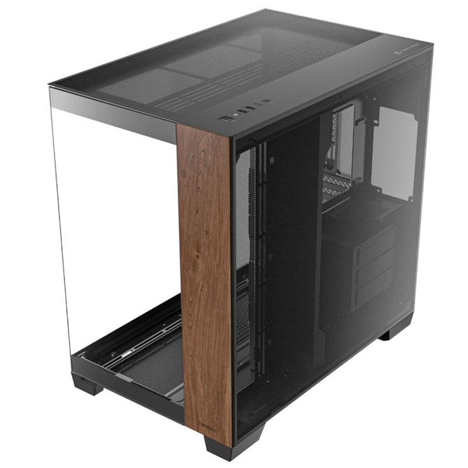ANTEC C8 Wood Full-Tower okno črno/rjavo gaming ohišje 3