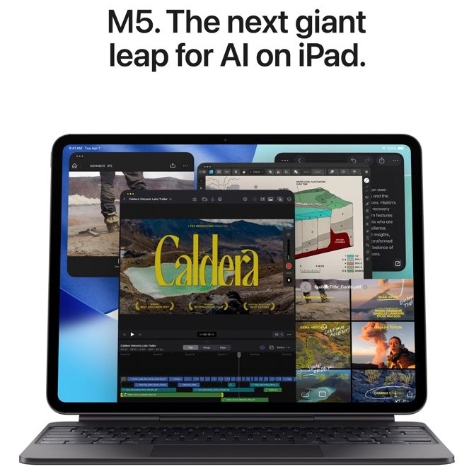 Apple iPad Pro M5 srebrn, 2TB SSD, standardno zaščitno steklo, ME6A4TY/A 5