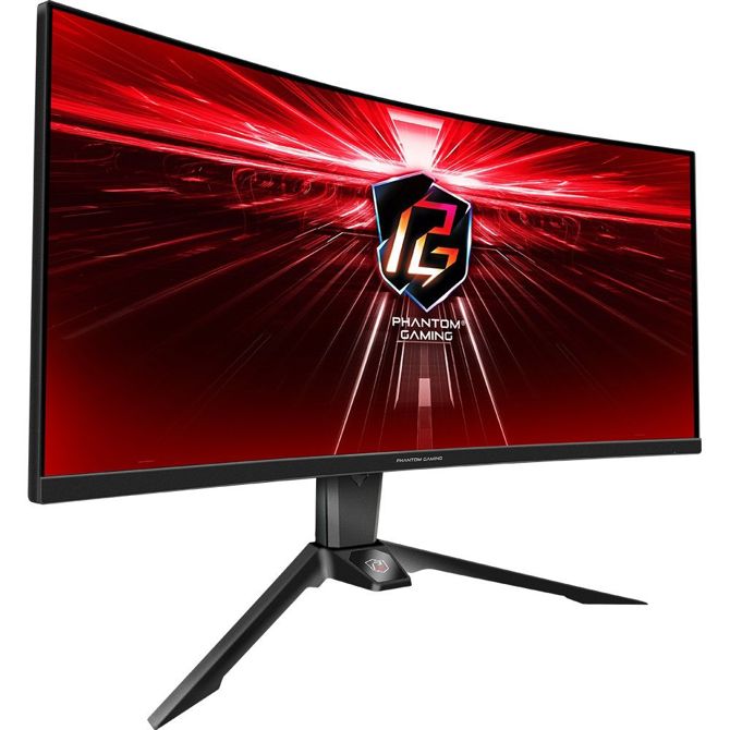 Monitor ASRock PG34WQ15R2B 86,4 cm (34), 21:9 HDMI/DP ukrivljen 165Hz WQHD 2