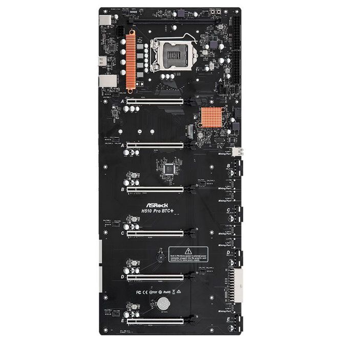 ASROCK H510 Pro BTC+ DDR4 32GB LGA1200 (90-MXBGL0-A0UAYZ) mining ATX osnovna plošča 2