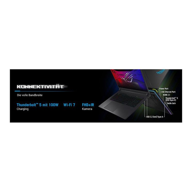 Prenosnik Asus ROG Strix G615LR-RV052W G16 Intel Ultra 7-255HX/32GB/SSD 1TB NVMe/40,6 cm (16) FHD+/RTX5070Ti/DE/Win11Home 3