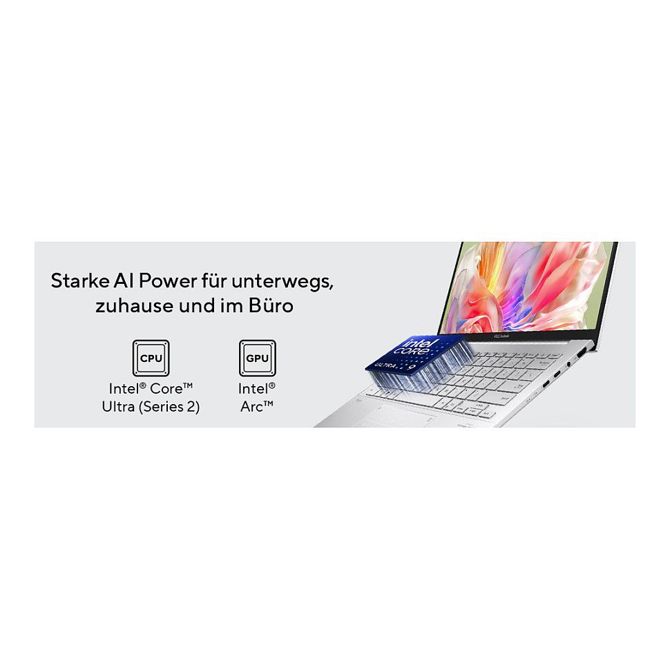 Prenosni računalnik Asus Zenbook 14 UX3405CA-QL637W OLED, WUXGA, i7-255H, 16GB, 1TB SSD, Wi-Fi 7,DE, Windows 11 5