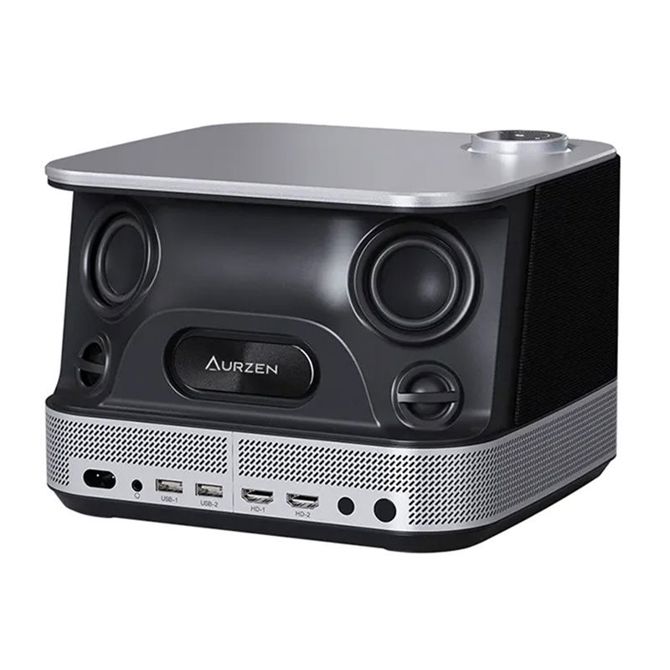 Projektor Aurzen Boom 3, Full HD 1080p, 500 ANSI lumnov, webOS, Dolby Audio, črne barve 3