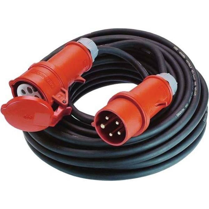Bachmann Electric 0165792 električni podaljšek 16 A črne barve 5 m za zunanjo uporabo 2