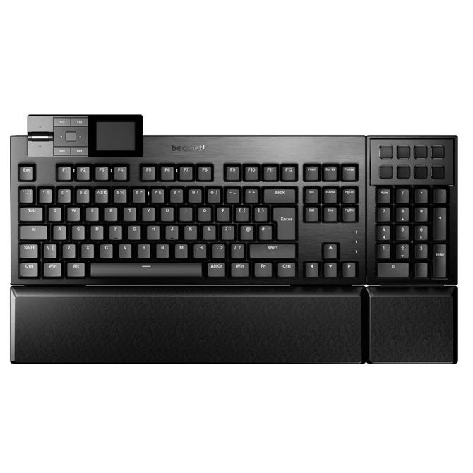 Tipkovnica BE QUIET! Dark Mount Silent Linear UK RGB (BT001UK) mehanska modularna gaming črna 2