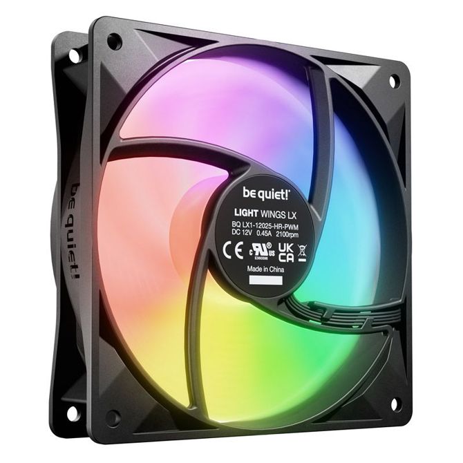 BE QUIET! LIGHT WINGS LX High Speed (BL124) RGB 120mm 4-pin PWM 3x ventilator 2