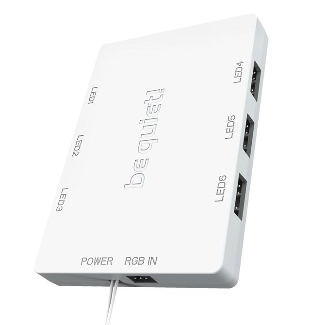 BE QUIET! LIGHT WINGS White (BL100) triple pack RGB 120mm 4-pin PWM beli ventilator 4