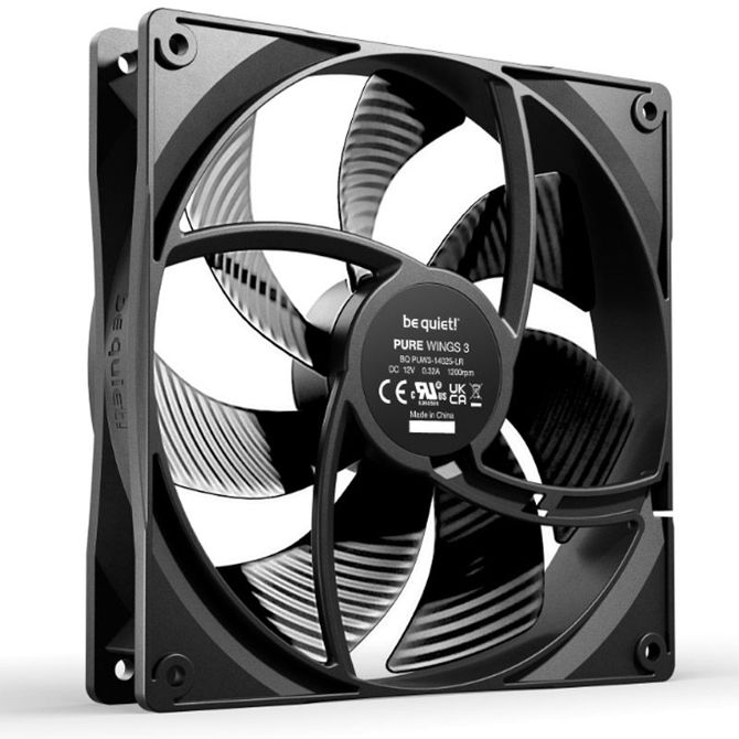 Ventilator Ventilator BE QUIET! Pure Wings 3 (BL107) 140mm 3-pin črn ventilator 2
