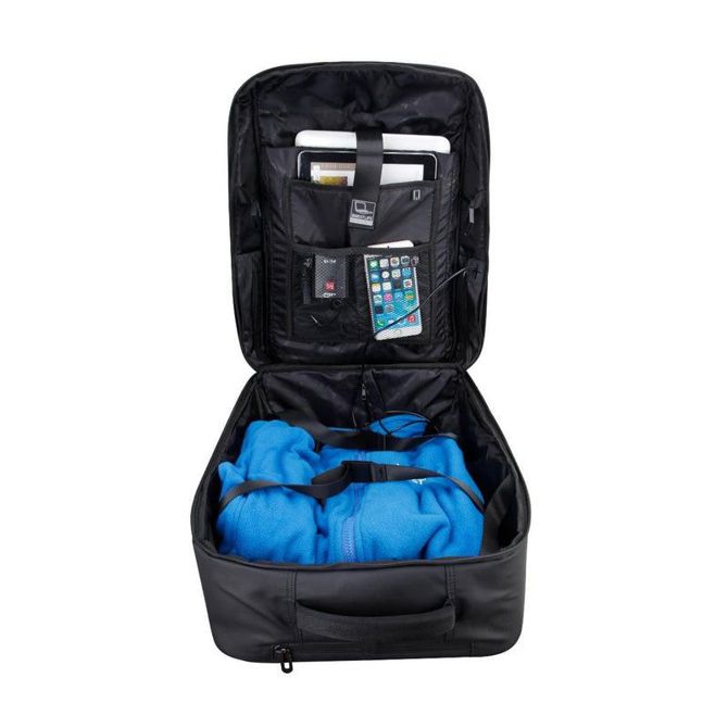 Bestlife Neoton (BT-3401BK) USB A/C, 38L  vodotesen potovalni nahrbtnik na kolesih z oblazinjenimi predali za tablice in prenosnike do 15,6” 4