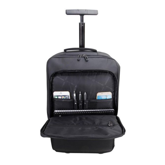 Bestlife Neoton (BT-3401BK) USB A/C, 38L  vodotesen potovalni nahrbtnik na kolesih z oblazinjenimi predali za tablice in prenosnike do 15,6” 5