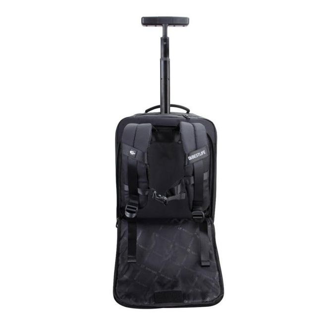 Bestlife Neoton (BT-3401BK) USB A/C, 38L  vodotesen potovalni nahrbtnik na kolesih z oblazinjenimi predali za tablice in prenosnike do 15,6” 6