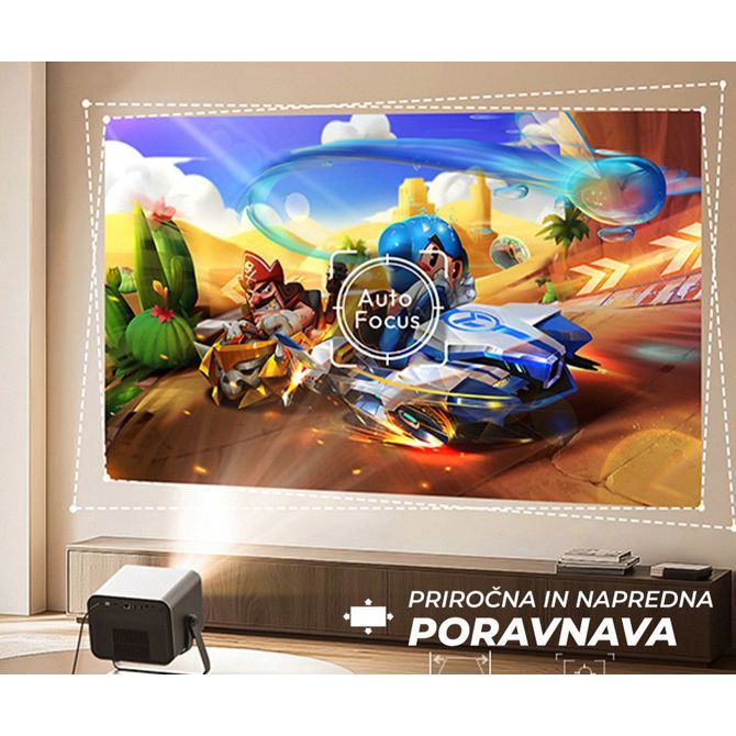 Projektor Byintek UFO R90 MAX prenosni LED, GoogleTV, 2200 ANSI lumnov, Full HD, Dual WiFi/Bluetooth 5