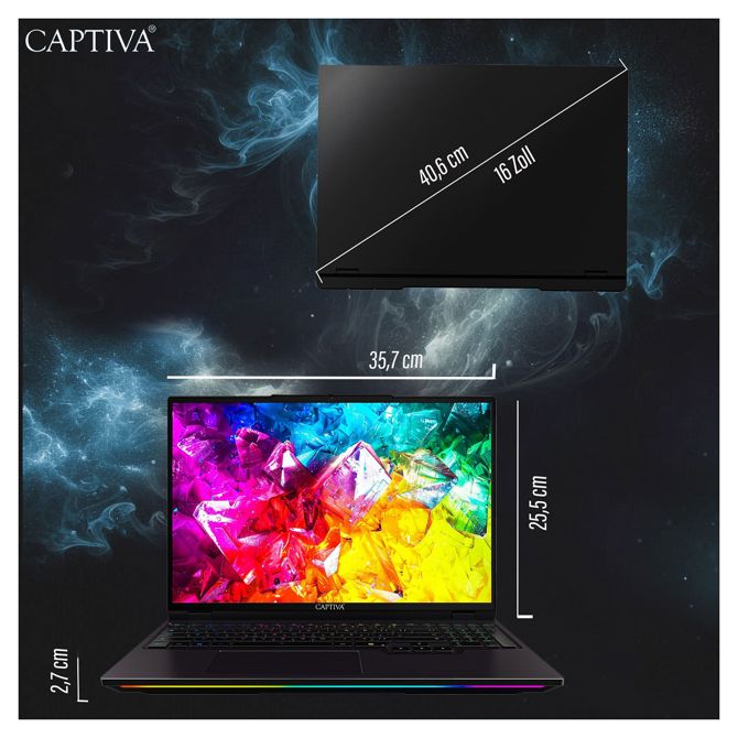 Captiva prenosnik Ultimate Gaming R95-061GE 64GB/2TB SSD RTX5090 Win 11 5