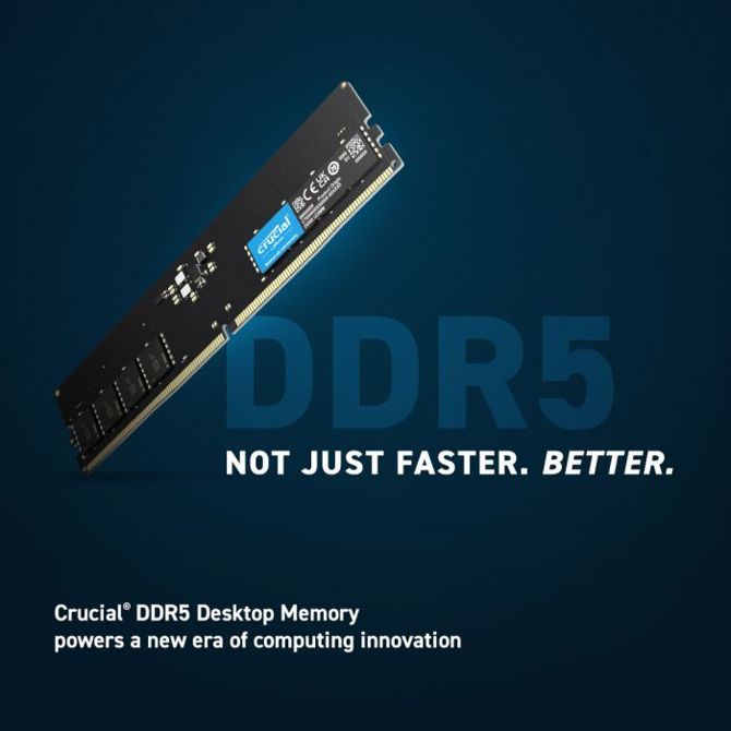 Crucial 32GB Kit (2x16GB) DDR5-4800 UDIMM PC5-38400 CL40, 1.1V - CT2K16G48C40U5 20sk9refy61 2