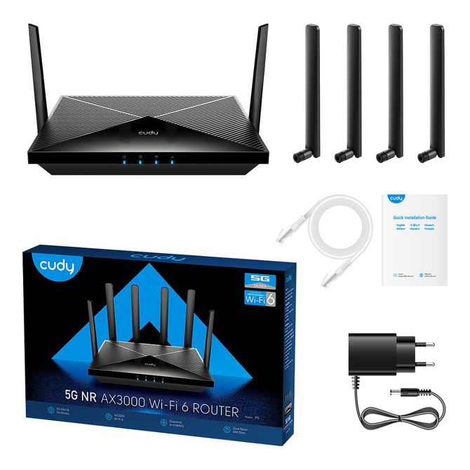 Gigabitni usmerjevalnik Cudy AX3000 Wi-Fi 6 5G Mesh 4