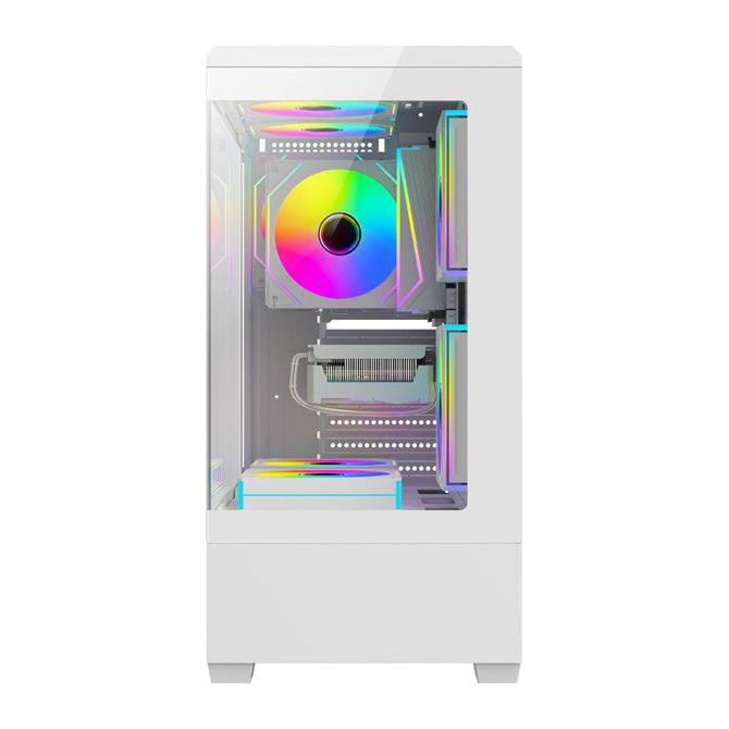 Ohišje računalnika DarkFlash C365 (belo) + 5 ventilatorjev 4