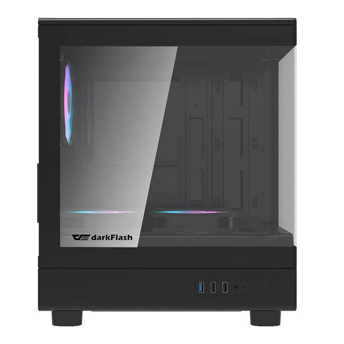 Darkflash DB330M računalniško ohišje + 3 aRGB ventilatorji (črna) 4