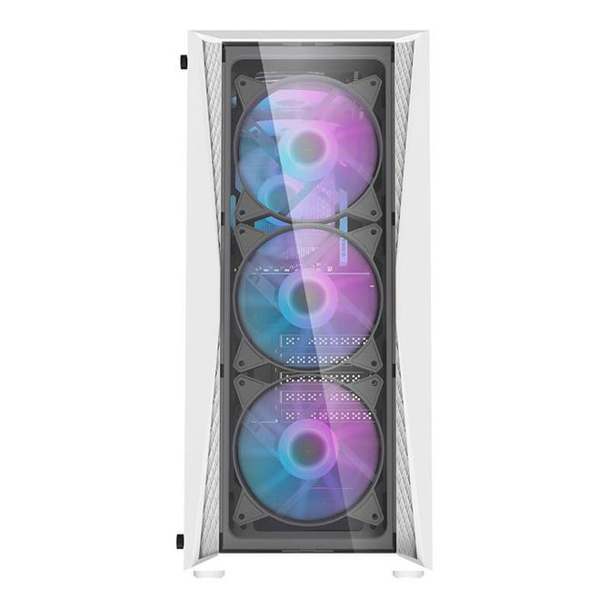 Računalniško ohišje Darkflash DK352 Plus s 4 ventilatorji (črno-belo) 2