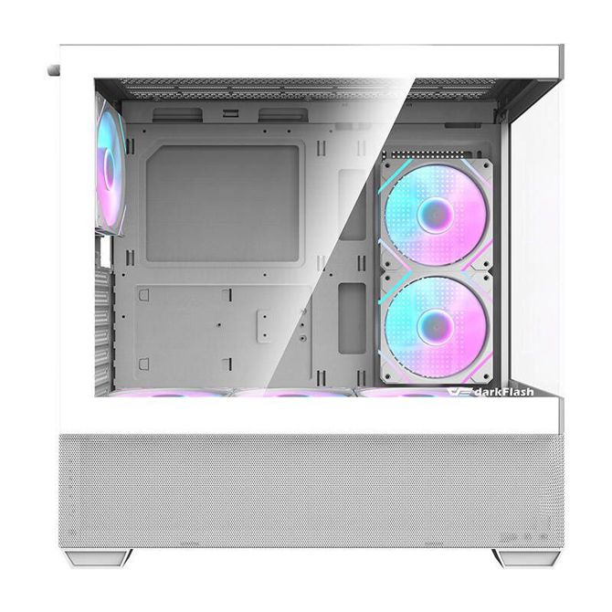 Računalniško ohišje Darkflash DS900 AIR (belo) + 6 ventilatorjev ARGB 2