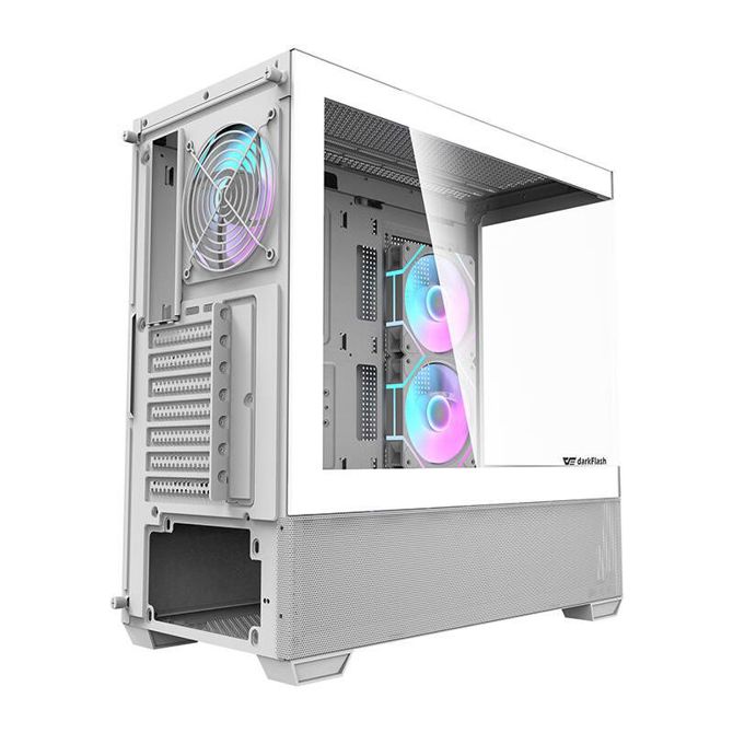 Računalniško ohišje Darkflash DS900 AIR (belo) + 6 ventilatorjev ARGB 6