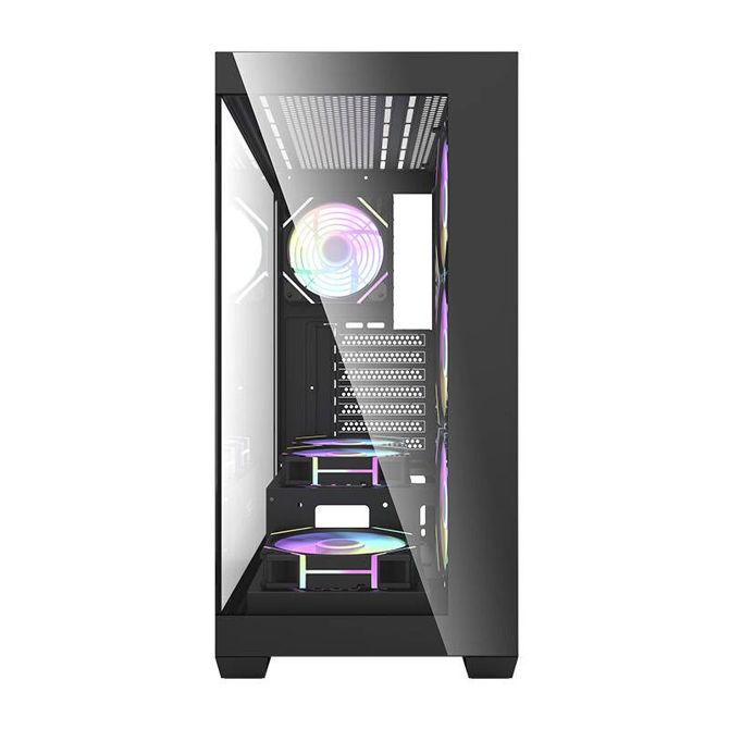 Darkflash DS900 računalniško ohišje (črno) + 7 ARGB ventilatorjev 4